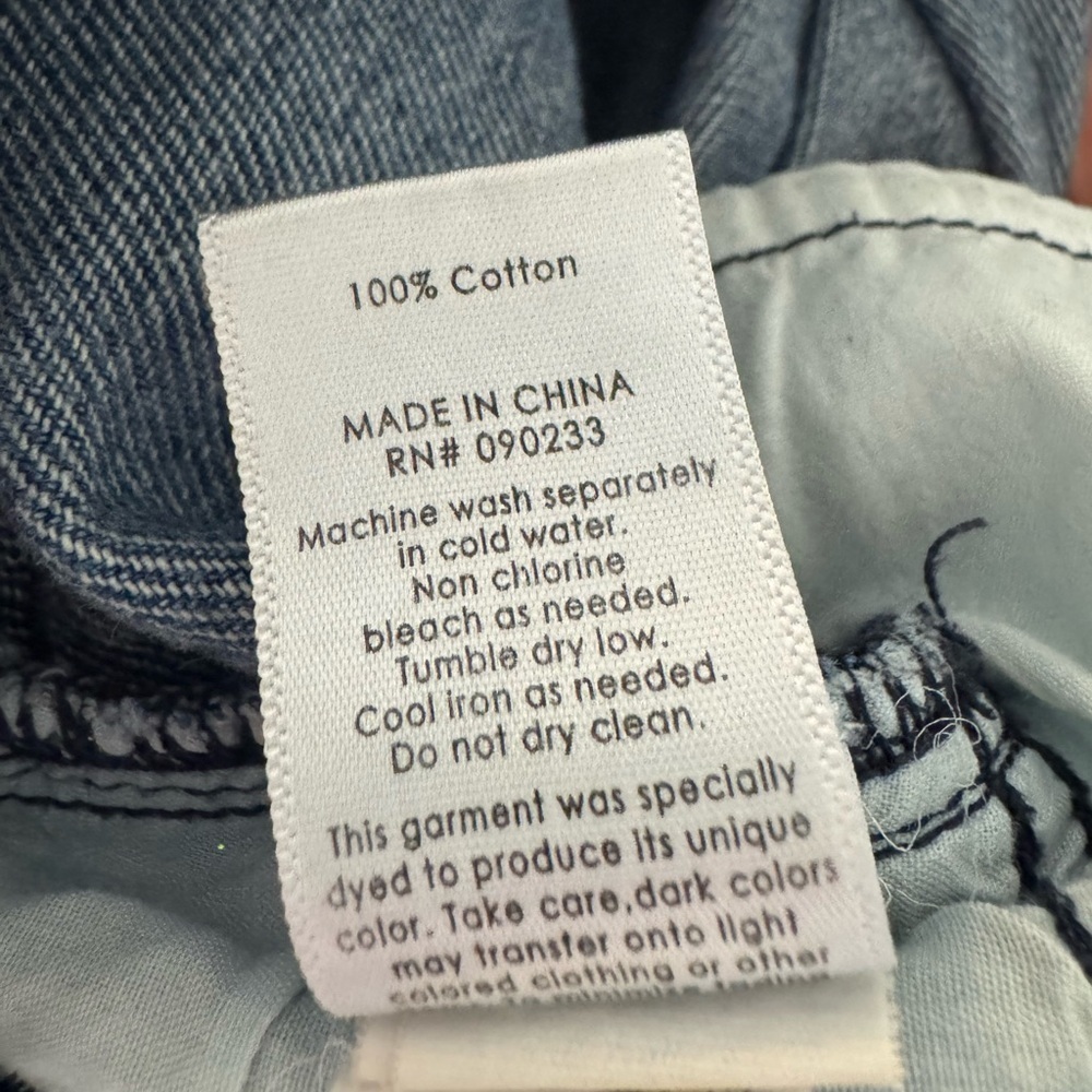 Pacsun Blue Denim Striped High Rise Mom Jeans Size 25 - Picture 6 of 6